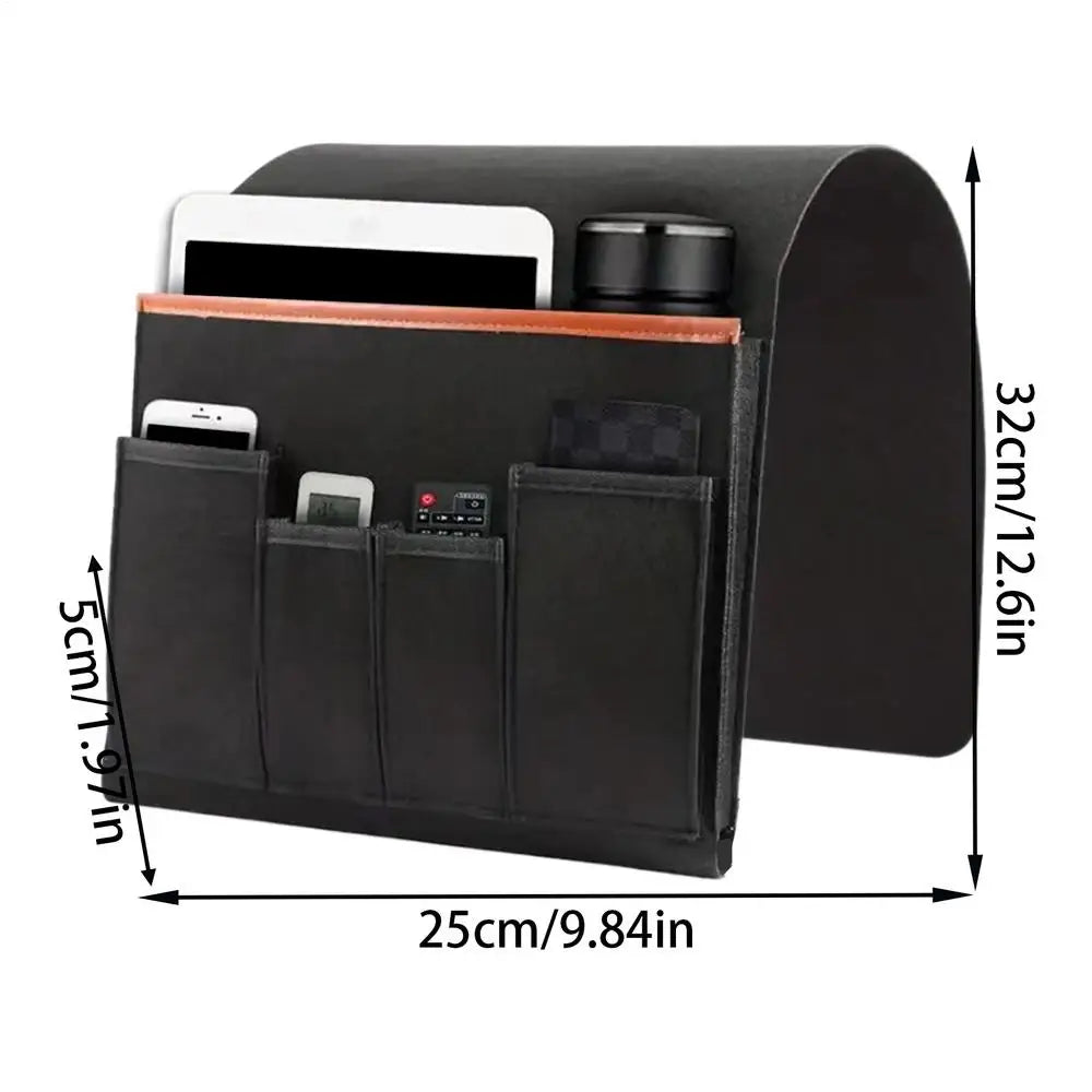 Felt Sofa Armrest Organiser – Armchair Caddy for Tablet, Phone & Remote