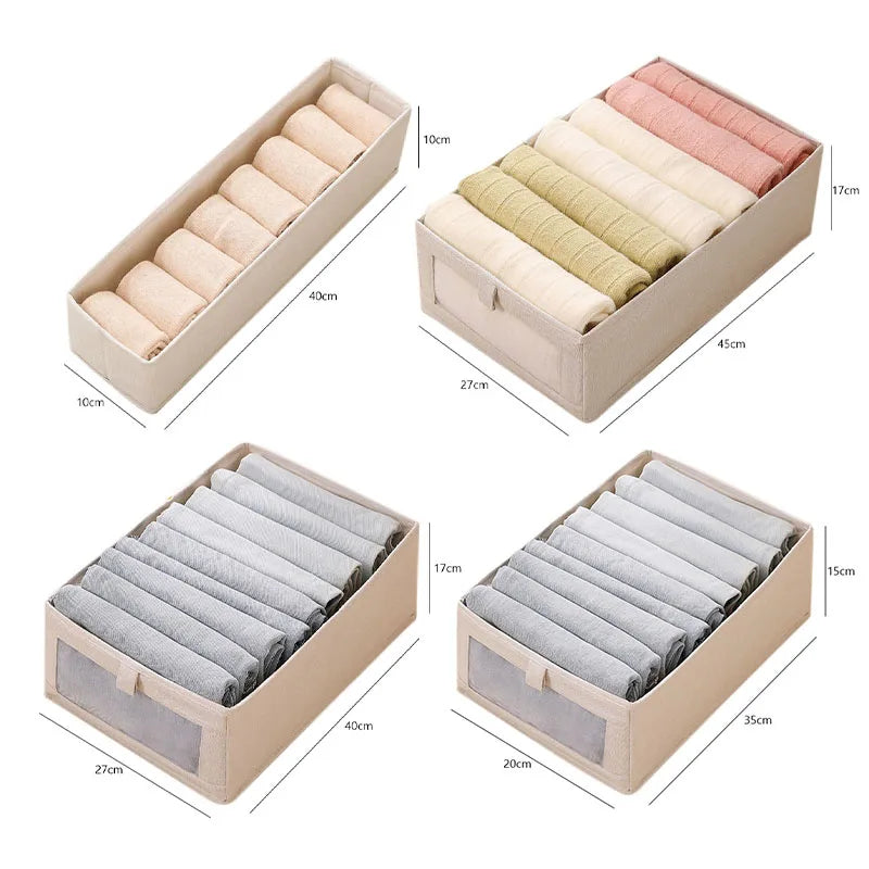 Storage Organiser – Clothes Storage Box for T-Shirts, Jeans, Pants & Underwear