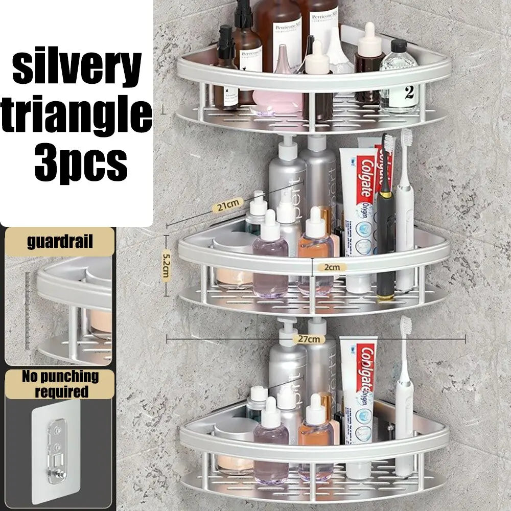 Bathroom Wall Organiser – Shower Storage Rack for Shampoo, Soap & Bathroom Essentials