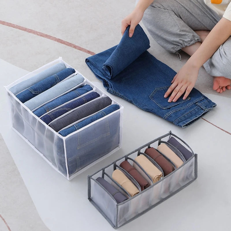 Clothes Drawer Organizer Set – Underwear, Socks, Bras & Jeans Storage Boxes
