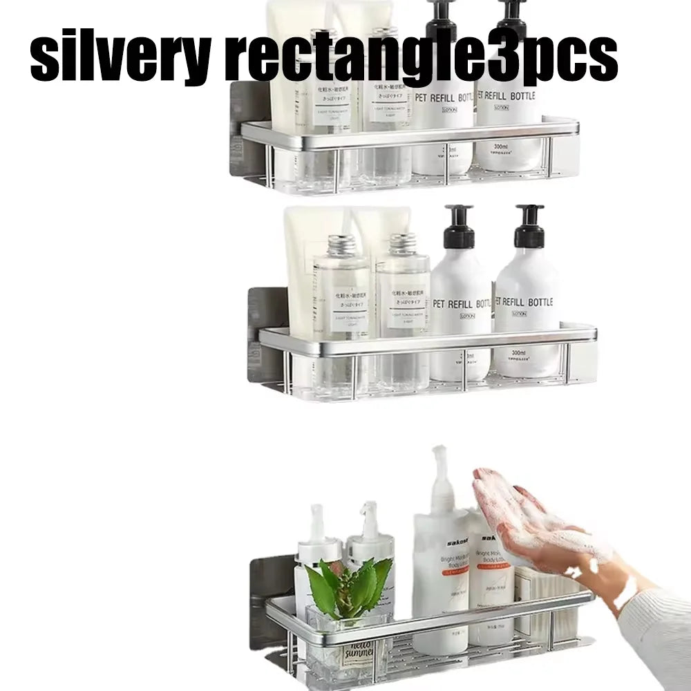 Bathroom Wall Organiser – Shower Storage Rack for Shampoo, Soap & Bathroom Essentials