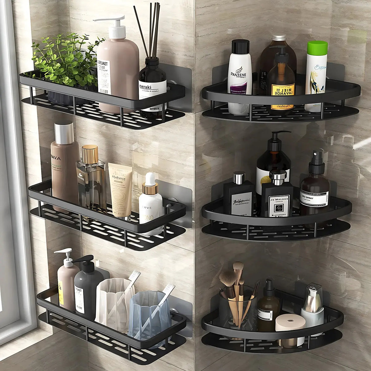 Bathroom Wall Organiser – Shower Storage Rack for Shampoo, Soap & Bathroom Essentials