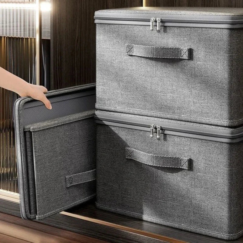 Storage Organiser Box – 1/3PCS Foldable Fabric Clothes Storage Container with Wheels