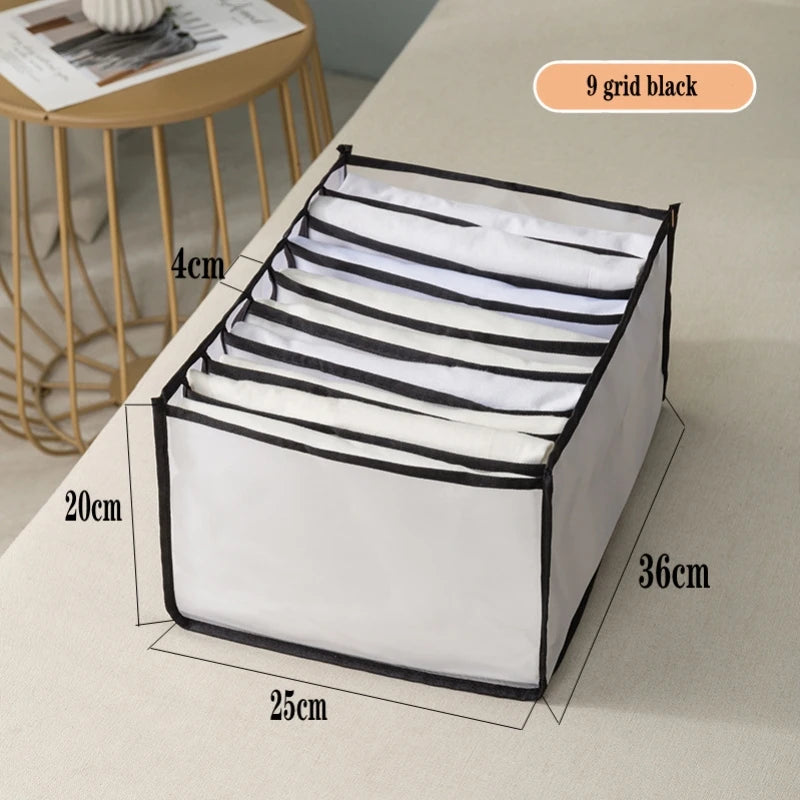 Clothes Drawer Organizer Set – Underwear, Socks, Bras & Jeans Storage Boxes
