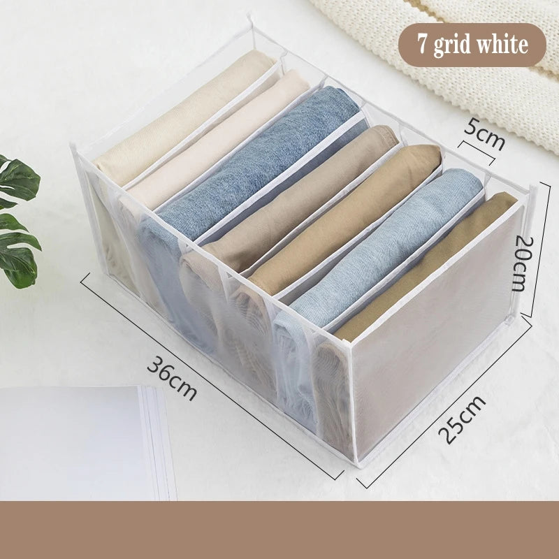 Clothes Drawer Organizer Set – Underwear, Socks, Bras & Jeans Storage Boxes