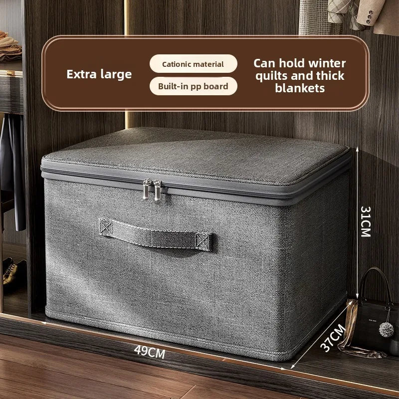 Storage Organiser Box – 1/3PCS Foldable Fabric Clothes Storage Container with Wheels