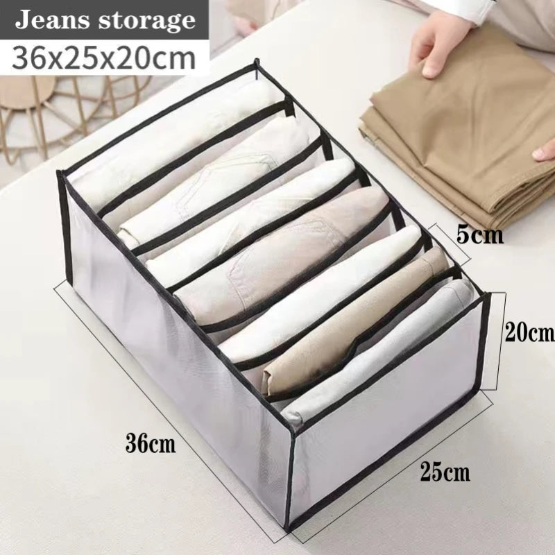 Clothes Drawer Organizer Set – Underwear, Socks, Bras & Jeans Storage Boxes