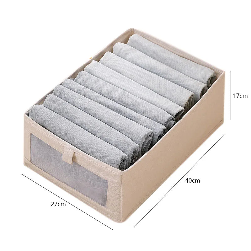 Storage Organiser – Clothes Storage Box for T-Shirts, Jeans, Pants & Underwear