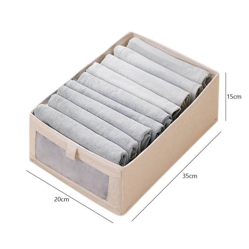 Storage Organiser – Clothes Storage Box for T-Shirts, Jeans, Pants & Underwear