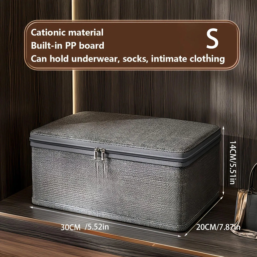 Storage Organiser Box – 1/3PCS Foldable Fabric Clothes Storage Container with Wheels