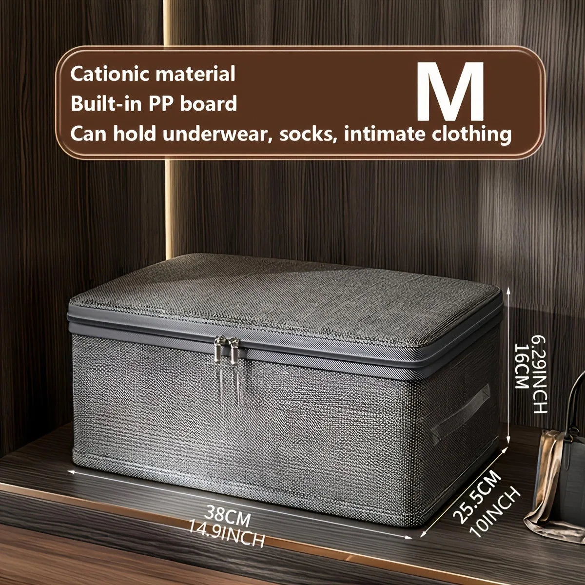 Storage Organiser Box – 1/3PCS Foldable Fabric Clothes Storage Container with Wheels