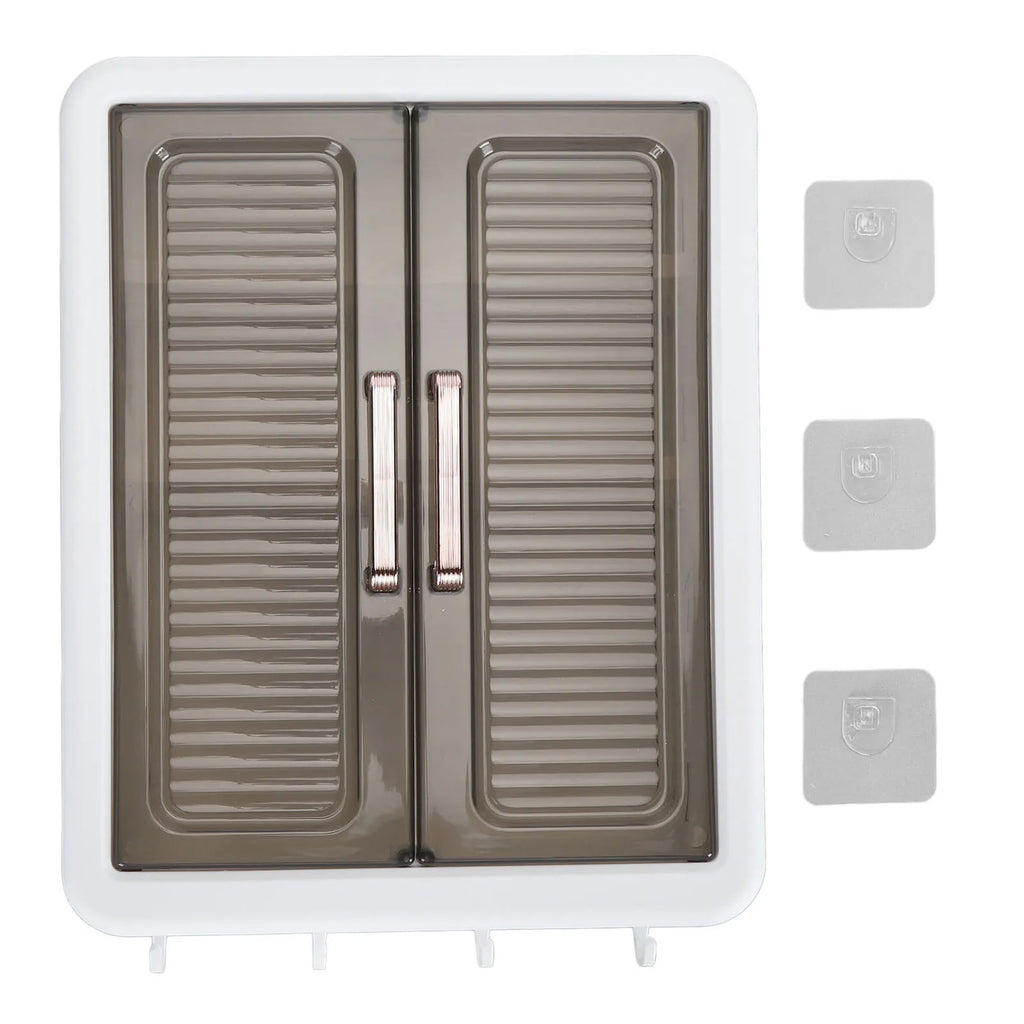 Bathroom Storage Cabinet – Wall Mounted Double Door Makeup & Cosmetic Organiser