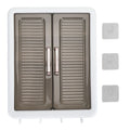 Bathroom Storage Cabinet – Wall Mounted Double Door Makeup & Cosmetic Organiser
