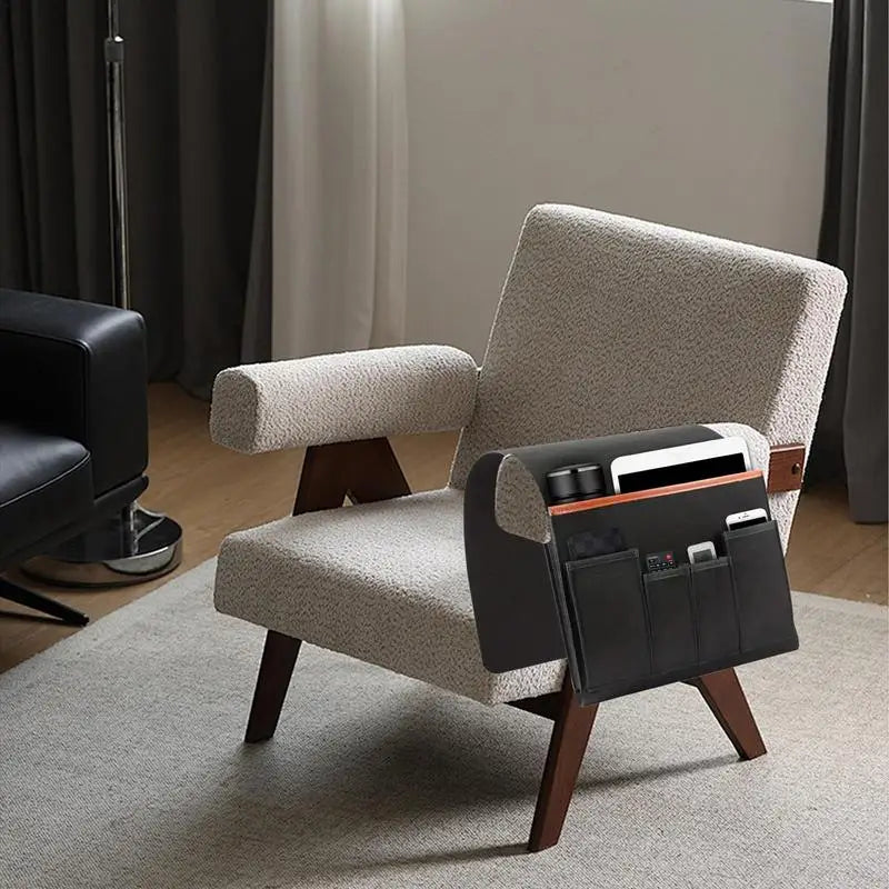Felt Sofa Armrest Organiser – Armchair Caddy for Tablet, Phone & Remote