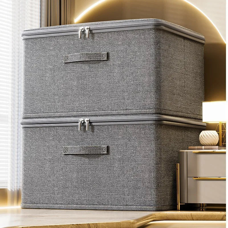 Storage Organiser Box – 1/3PCS Foldable Fabric Clothes Storage Container with Wheels