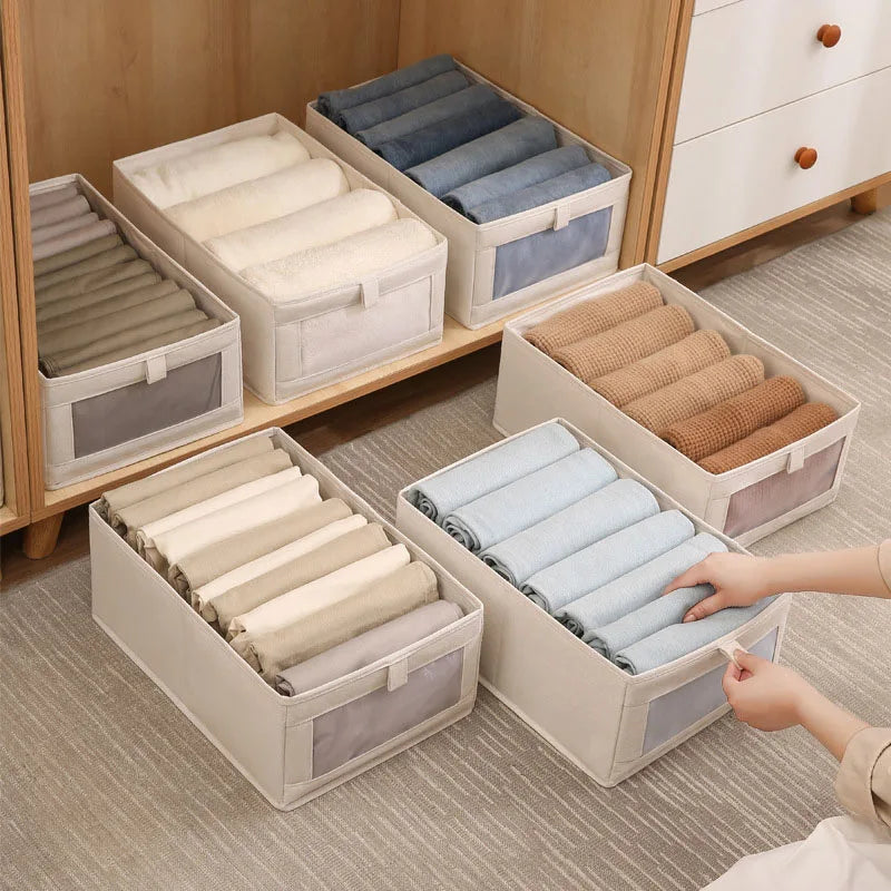 Storage Organiser – Clothes Storage Box for T-Shirts, Jeans, Pants & Underwear