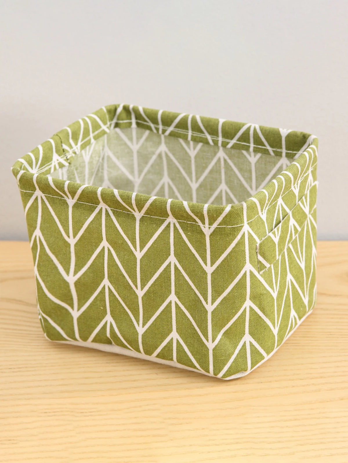 Storage Basket – Cotton Hemp Fabric Organiser with Handles for Clothes & Small Items