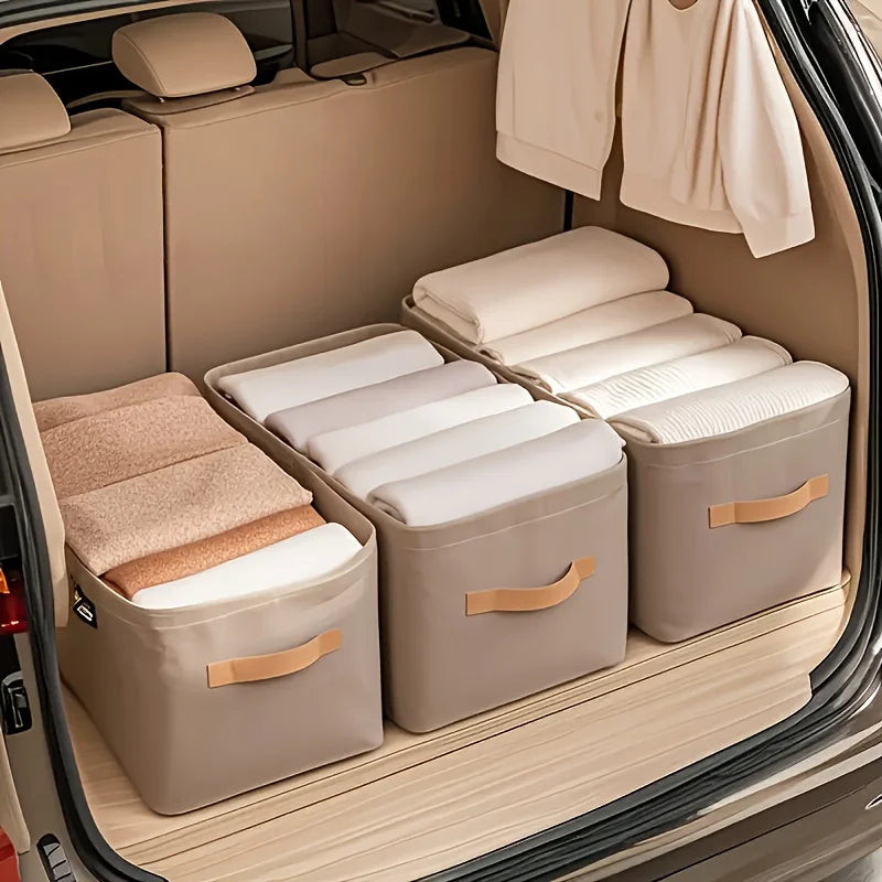 Clothes Storage Organiser – Foldable Wardrobe Storage Box for Jeans, Trousers, Sweaters & Clothing