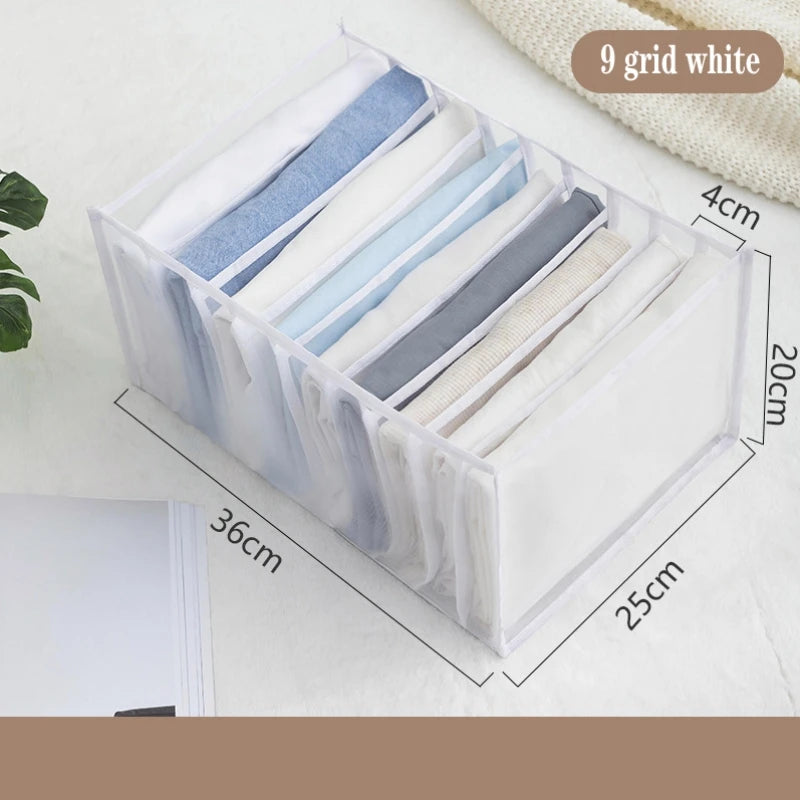 Clothes Drawer Organizer Set – Underwear, Socks, Bras & Jeans Storage Boxes