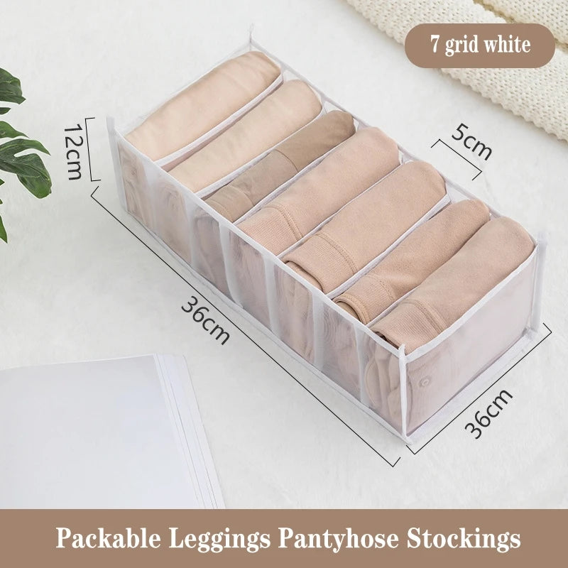 Clothes Drawer Organizer Set – Underwear, Socks, Bras & Jeans Storage Boxes