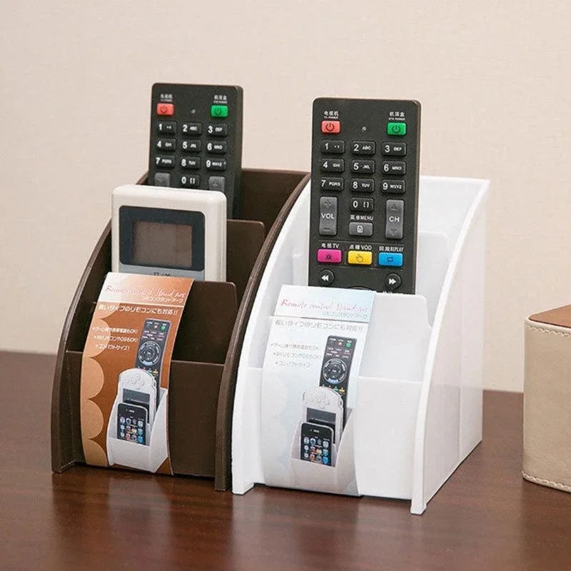 Lounge Storage Remote Control Organiser – Desktop Holder & Mobile Phone Stand